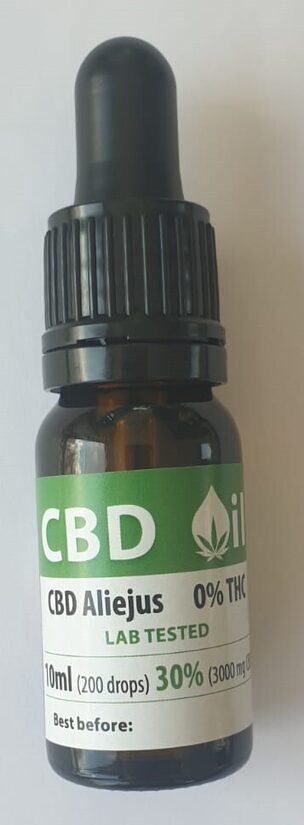 30% Puhast CBD õli 10 ml CBD=3000 mg THC=0%